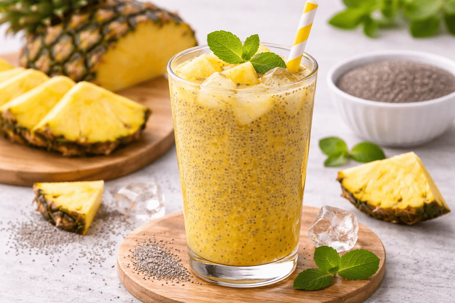 jus nanas chia
