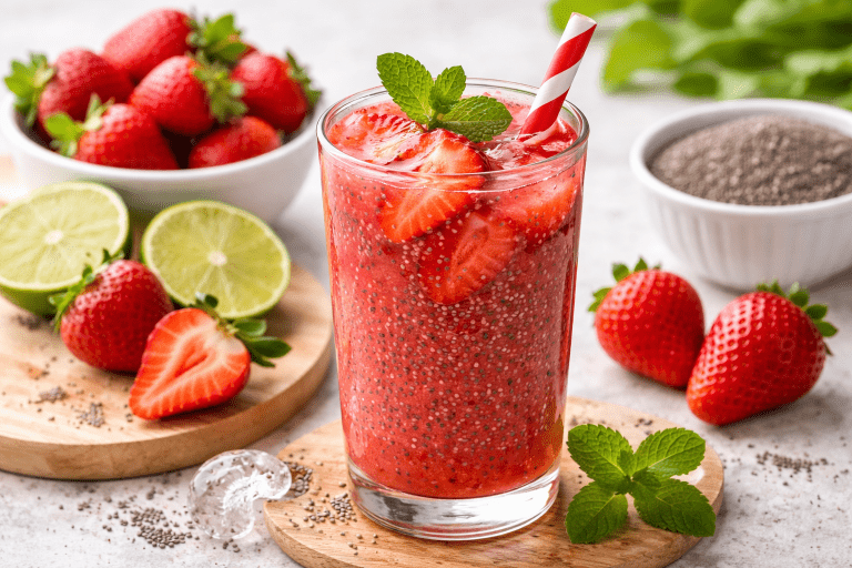 jus strawberry chia