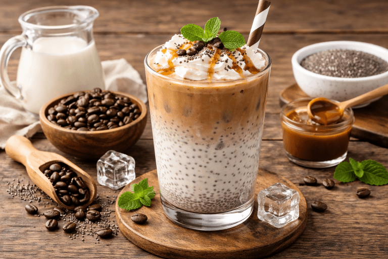kopi ais + chia